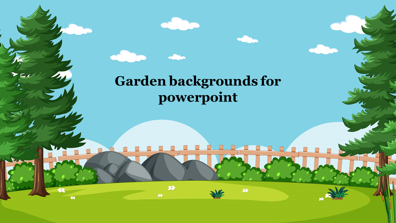 Varicolored Garden Backgrounds For PowerPoint Presentation